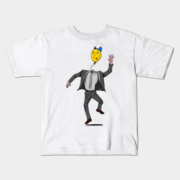 Airhead - Balloon Head Kids T-Shirt by madebystfn